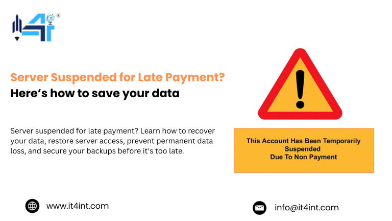 Server Suspended for Late Payment