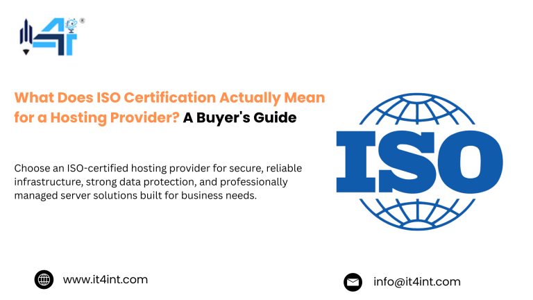 ISO-certified hosting provider